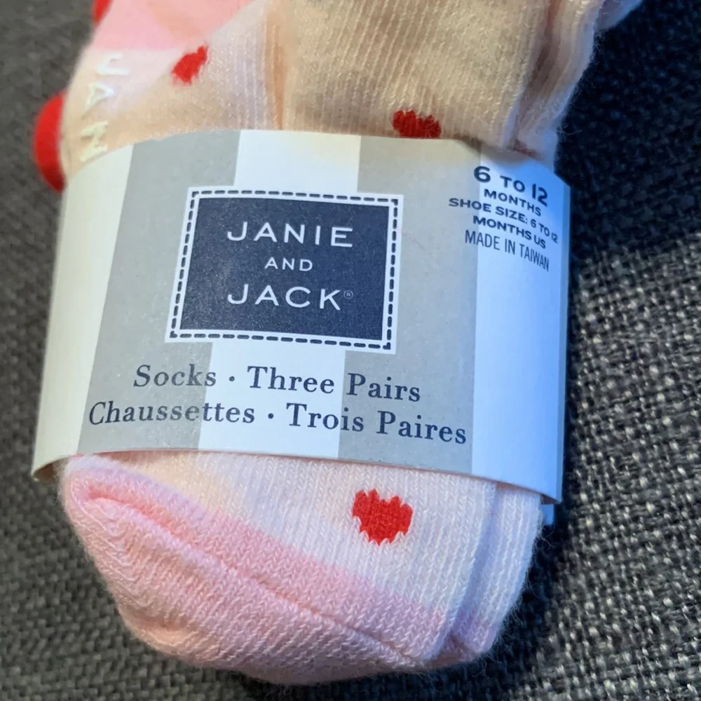 Janie and Jack Baby Girl Socks 3 Pack